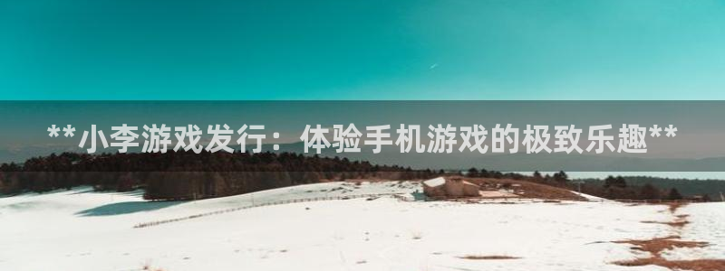 新宝gg售后人工客服电话：**小李游戏发行：体验手机游戏的极致乐趣**