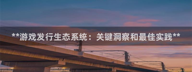 新宝gg5账号登录：**游戏发行生态系统：关键洞察和最佳实践**